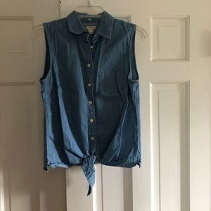 Madewell Chambray Top
